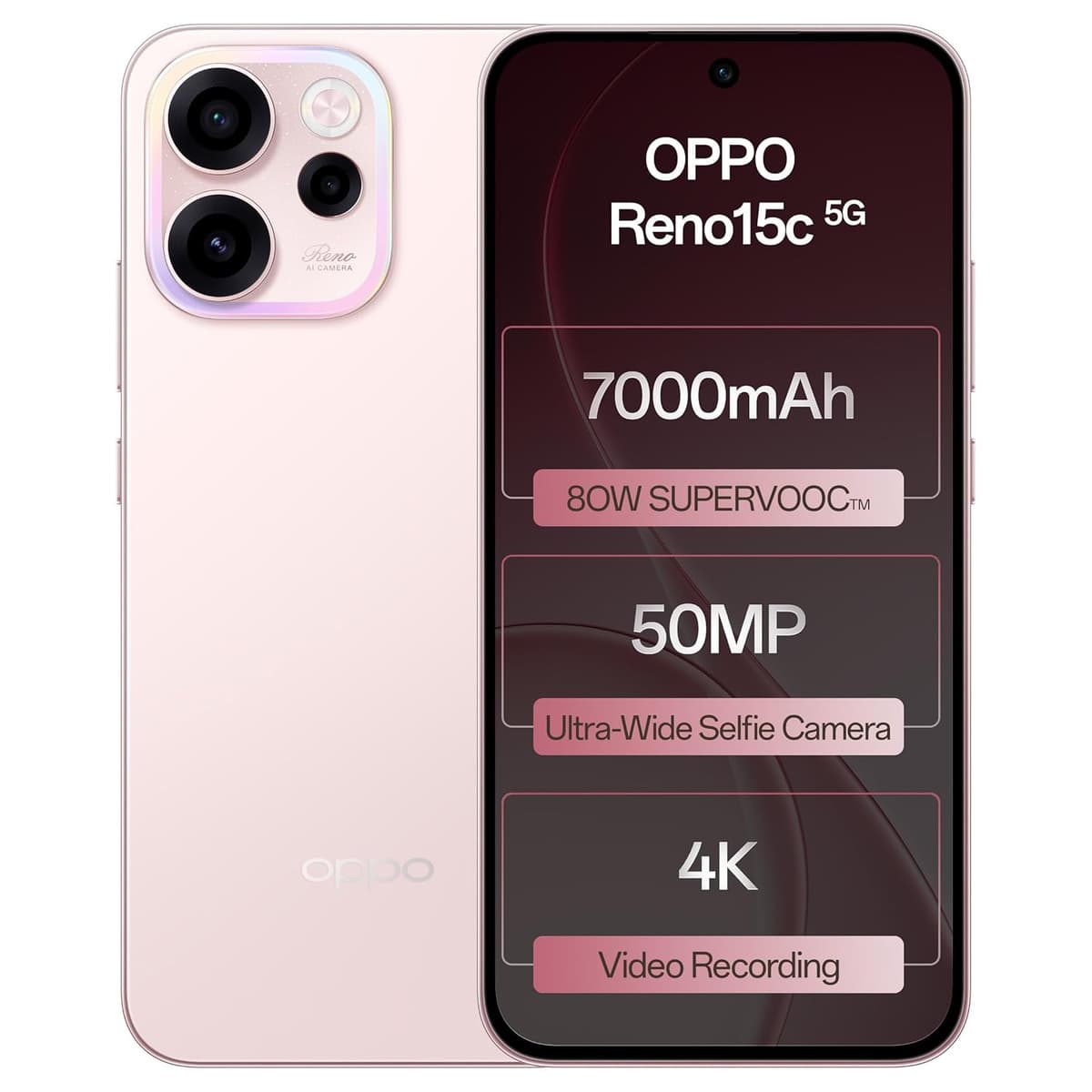 Oppo Reno15C 5G 256GB Afterglow Pink 8GB RAM