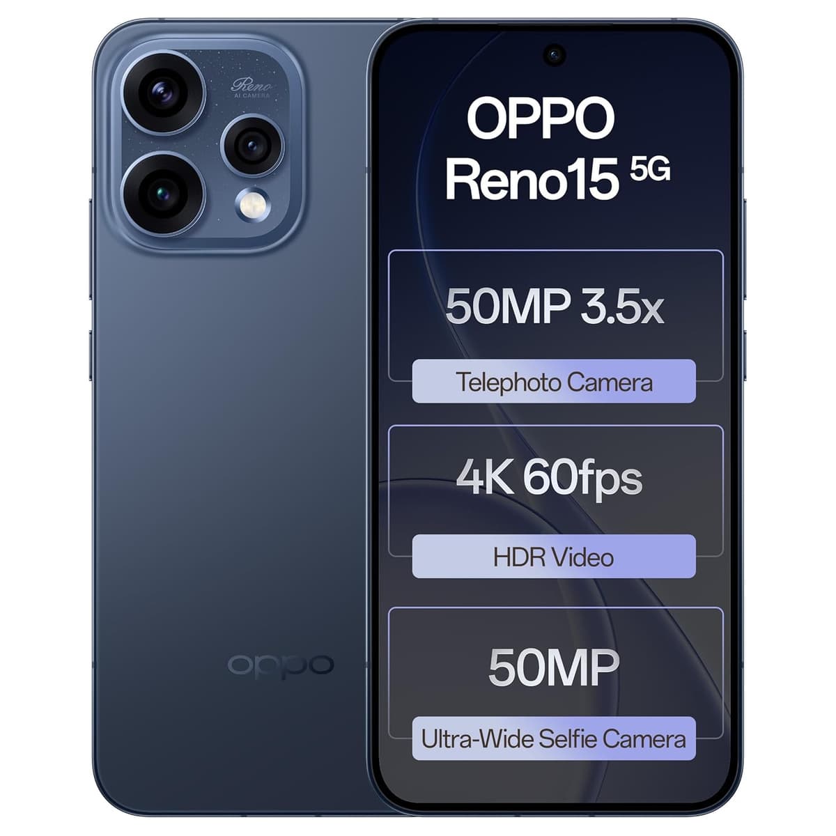 Oppo Reno15 5G 8GB RAM 256GB Twilight Blue