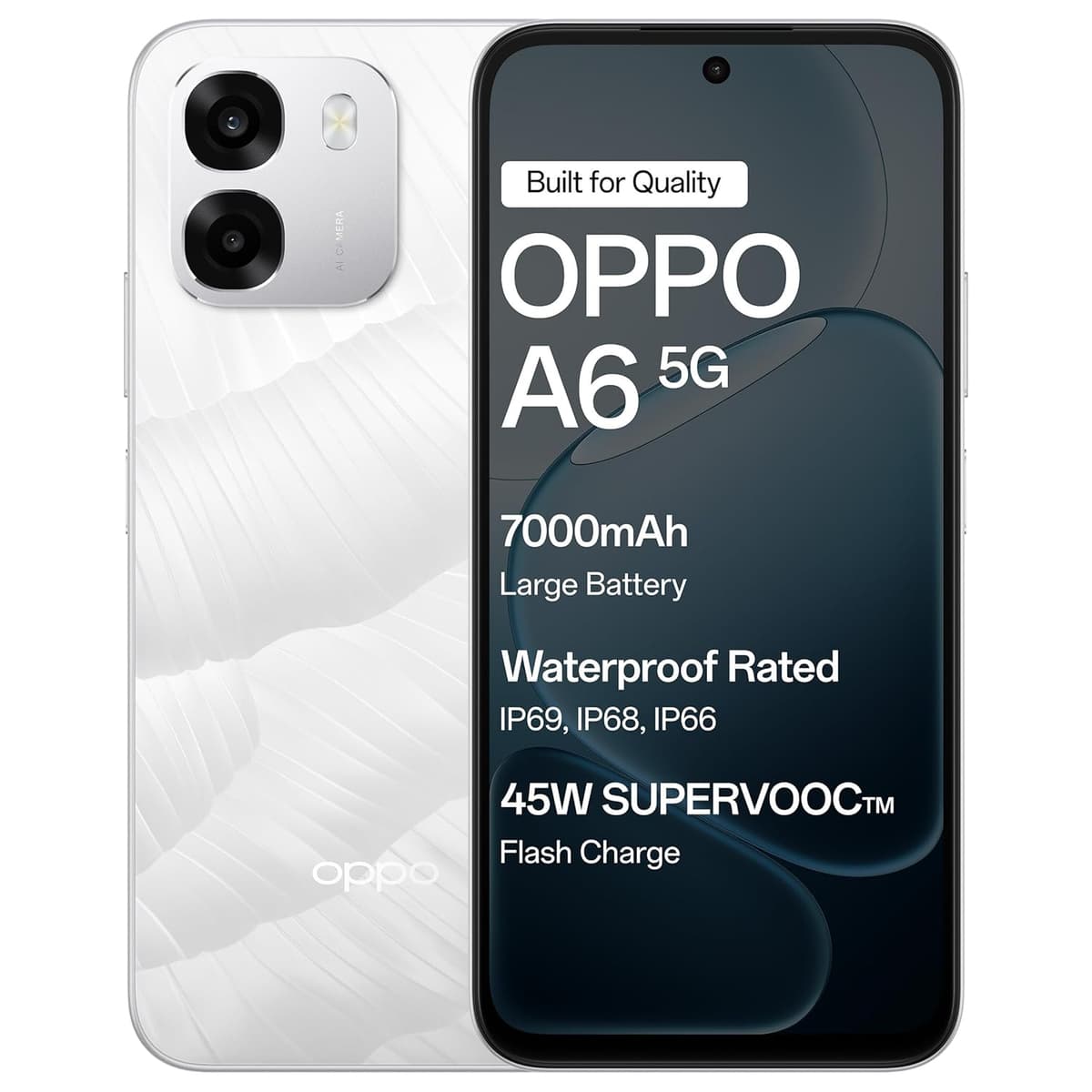 OPPO A6 5G 128GB Ice White 4GB RAM