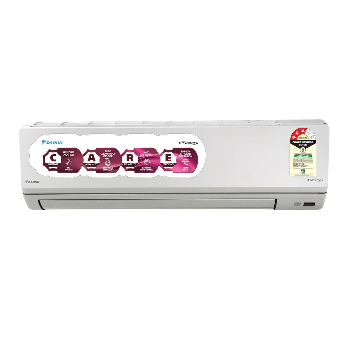 Daikin 2.0 Ton 3 Star Inverter Split AC (Copper, PM2.5 Filter, FTKL71XV16, White)