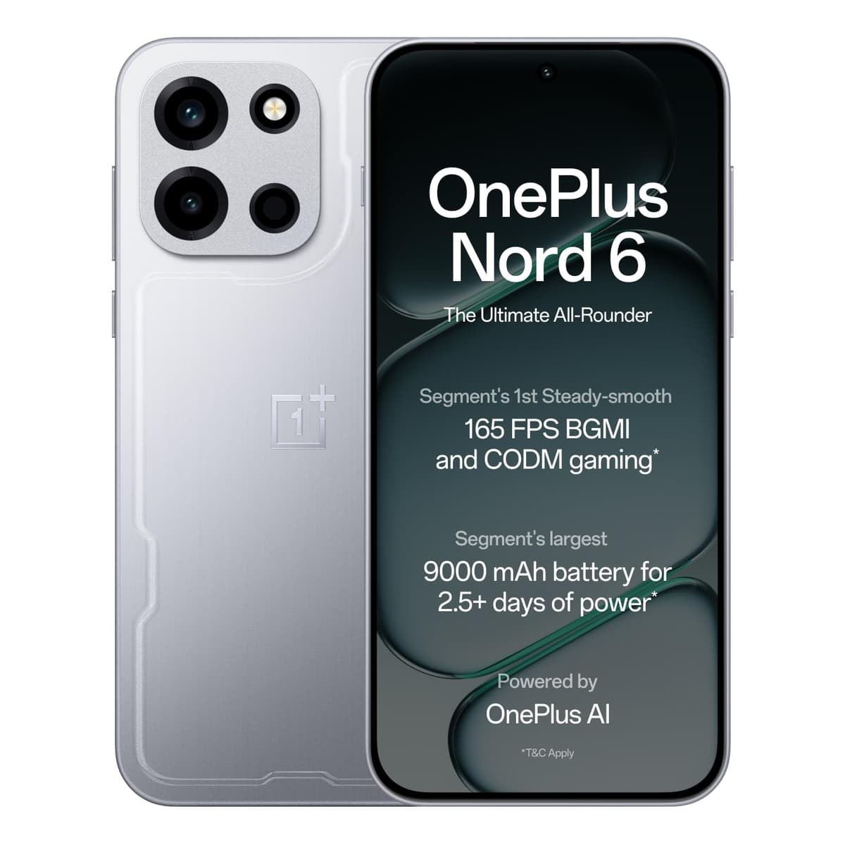 OnePlus Nord 6 8GB+256GB Quick Silver Smartphone