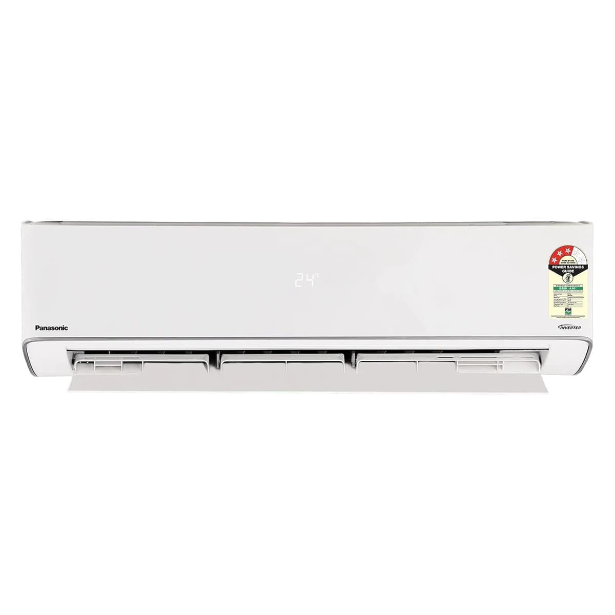 Panasonic EU 8 in 1Convertible 2 Ton 3 Star Inverter Split Smart AC(100% Copper Condenser,CS/CU-EU24CKY3FM), MirAIe+Voice Control,Dust Filter,55°C Tested,4 Way Swing,Eco Tough Outdoor Unit,2026 Model